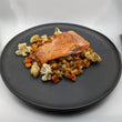 Seared Rainbow Trout with Root Vegetable Succotash and Brown Butter