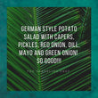 German Style Potato Salad