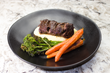 6 Hour Braised Beef Short Rib with Mashed Potato, Glazed Carrots and Broccolini