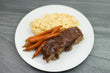 Meatloaf with Macaroni and Cheese, Glazed Carrots and My Own BBQ Sauce